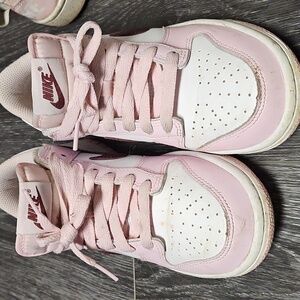 Nike Pink and White Women's Sneakers